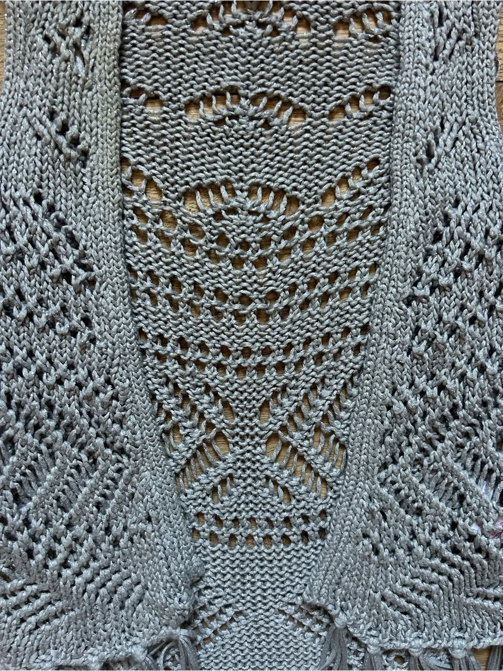 Justice open knit